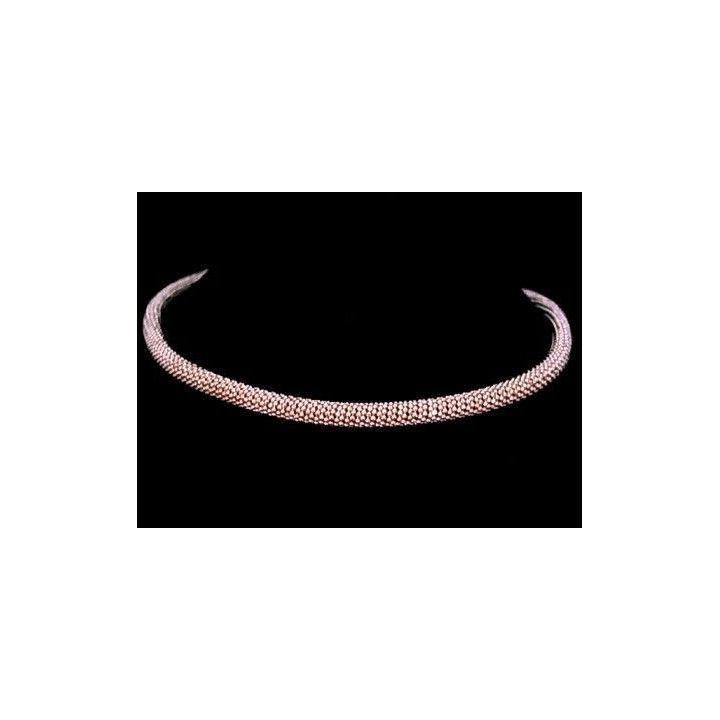 Gargantilla malla rosa
