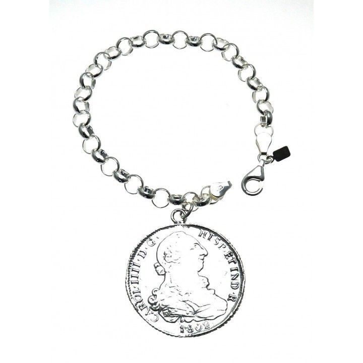 Pulsera lisa moneda