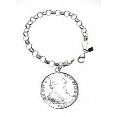 Pulsera lisa moneda