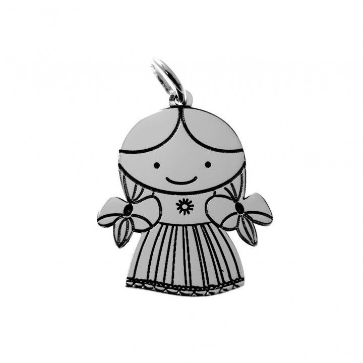 Colgante muñeca mexicana