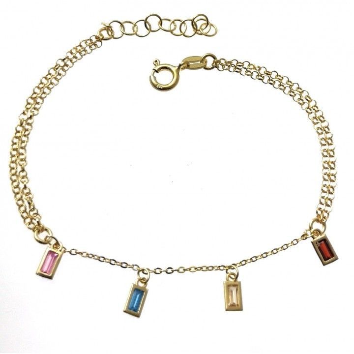 Pulsera chapada barretas...