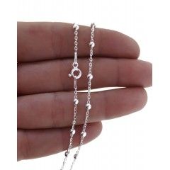 Cadena 45 cm bolitas combinada