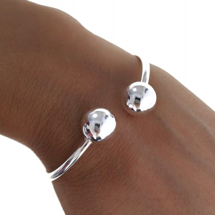 Pulsera tubo bolas 12mm