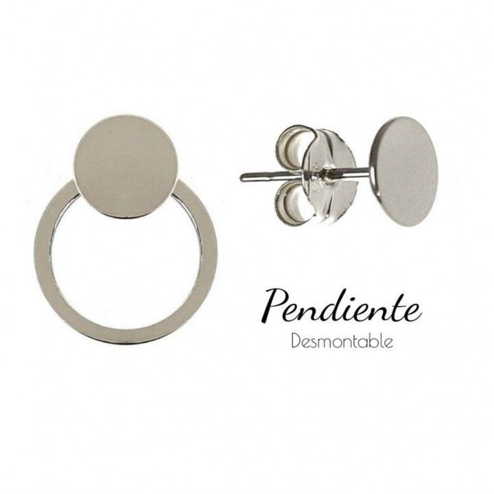 Pendiente aro desmontable disco