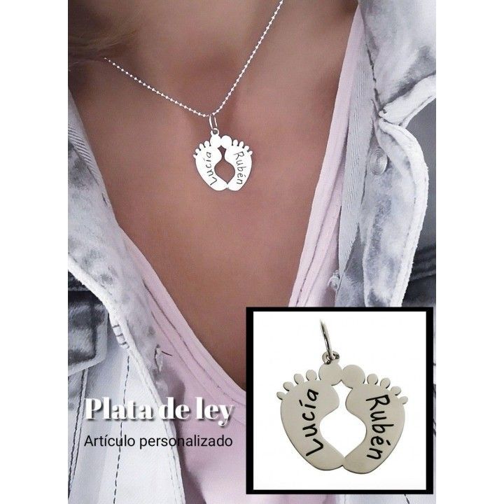 Colgante pies personalizado