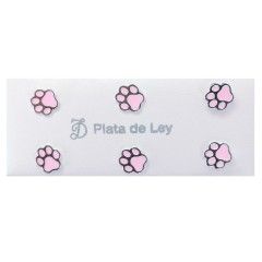 Pendiente infantil huella esmalte