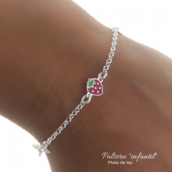 Pulsera infantil fresas
