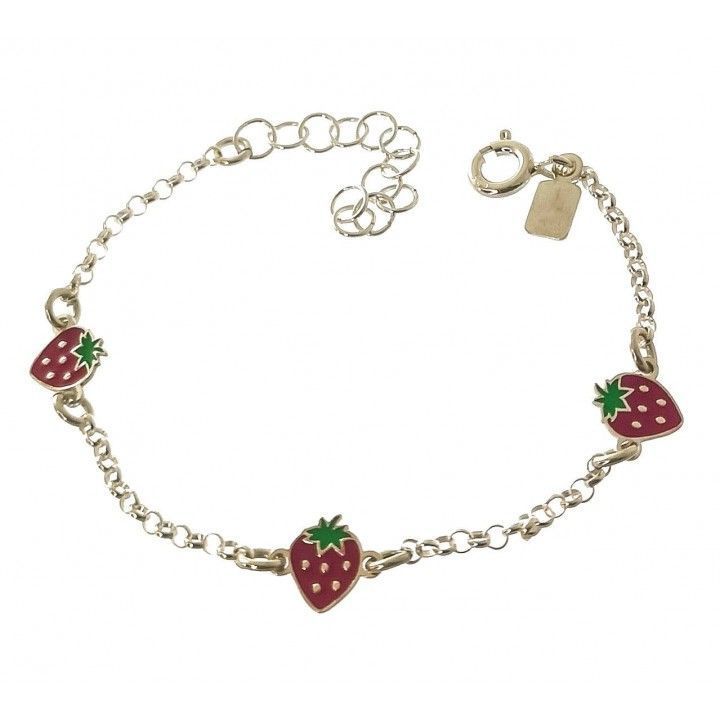 Pulsera infantil fresas