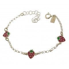 Pulsera infantil fresas