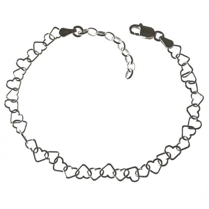 Pulsera corazones continuados 