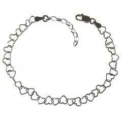 Pulsera corazones continuados 