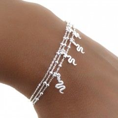 Pulsera serpientes colgando 