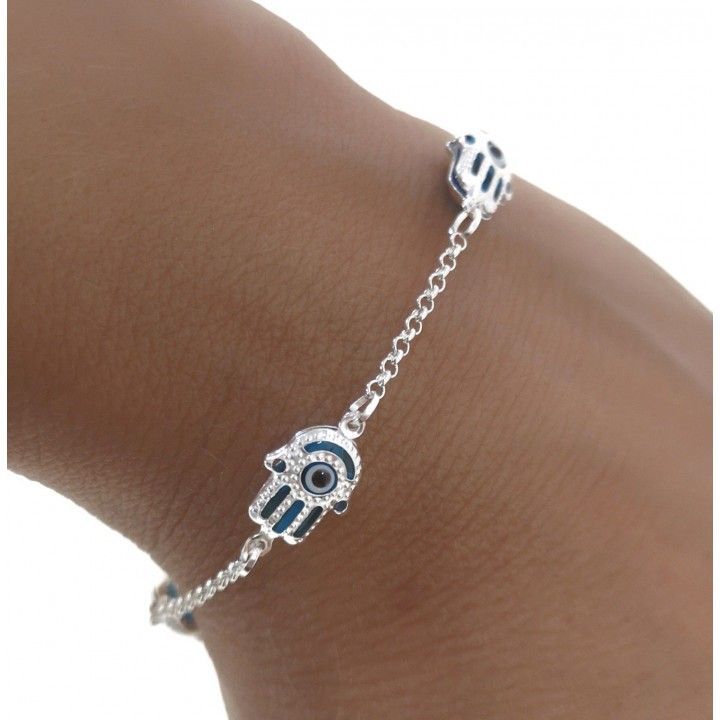 Pulsera ojo turco / mano de Fátima