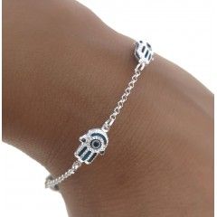 Pulsera ojo turco / mano de Fátima