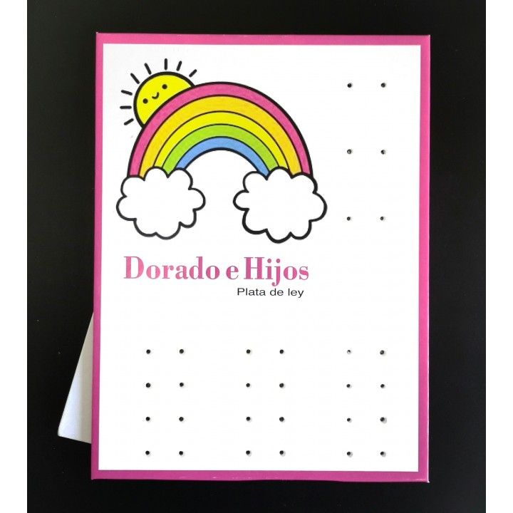Pendiente infantil huella esmalte