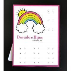 Pendiente infantil huella esmalte