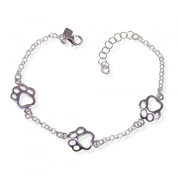 Pulsera huella cadena rolo