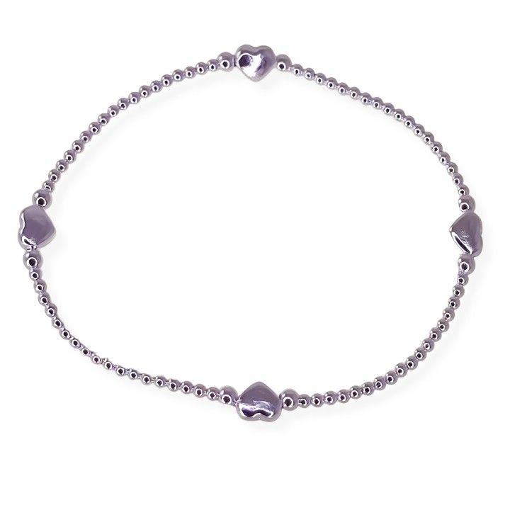 Pulsera elástica bola corazón