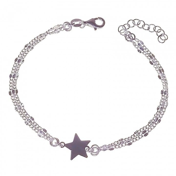 Pulsera doble cadena lumina...