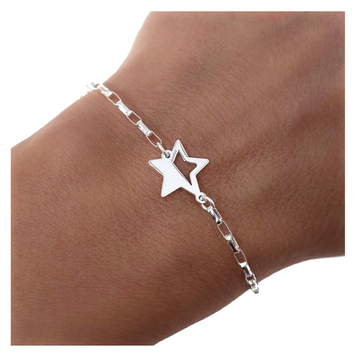 Pulsera estrella cadena...