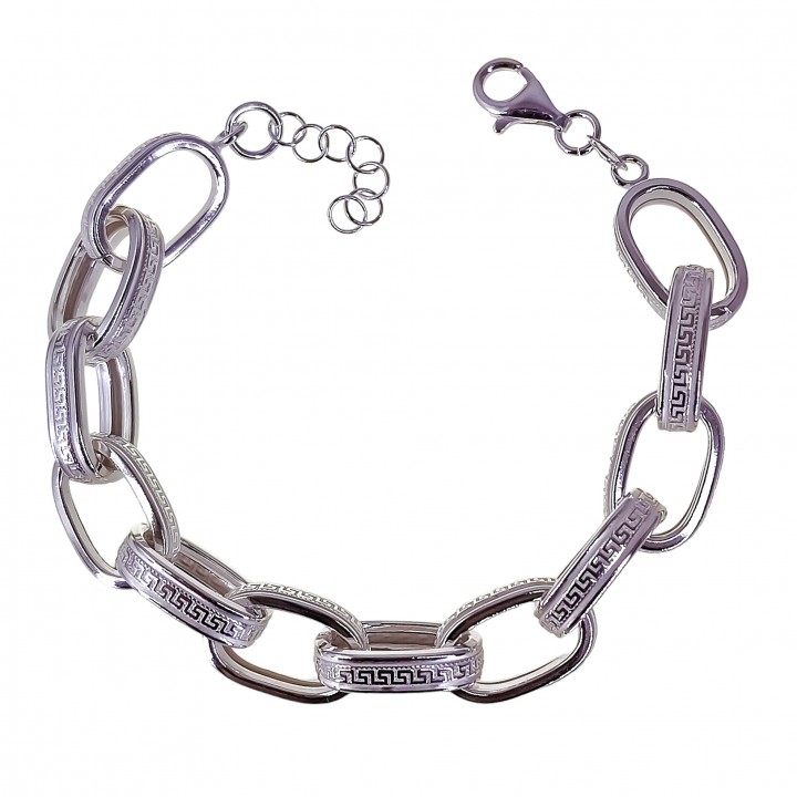 Pulsera asas huecas greca