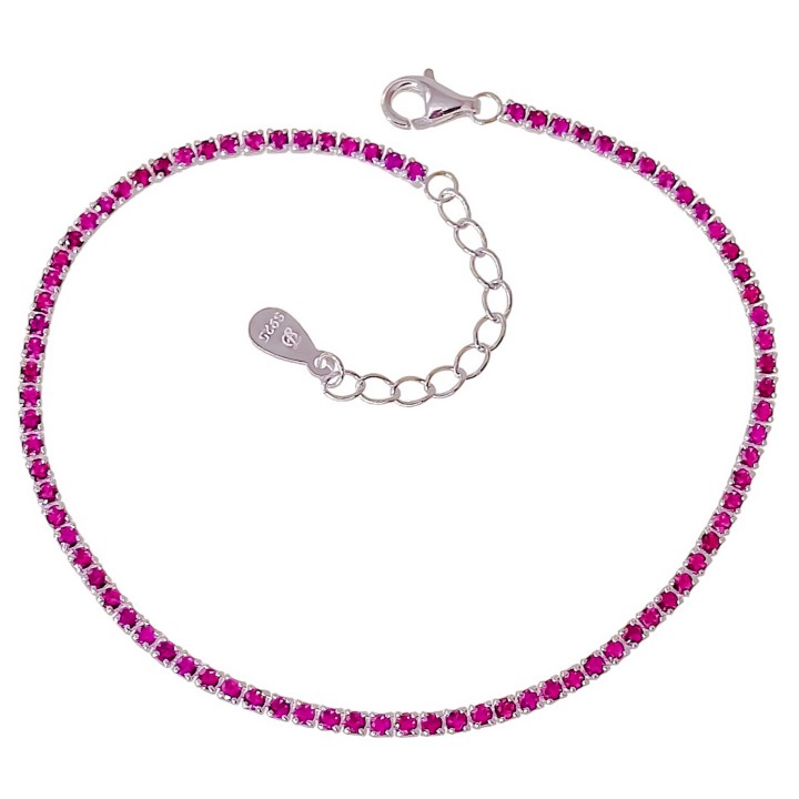 Pulsera circonitas rosas