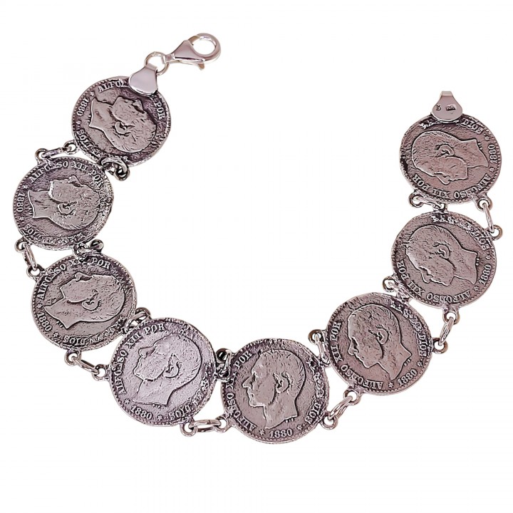 Pulsera lisa moneda