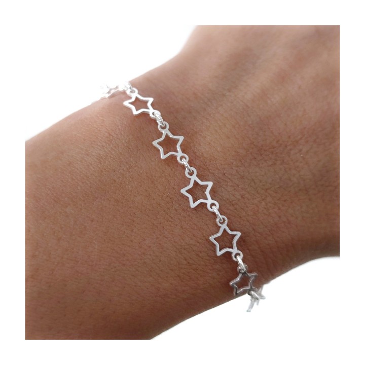 Pulsera estrellas continuada
