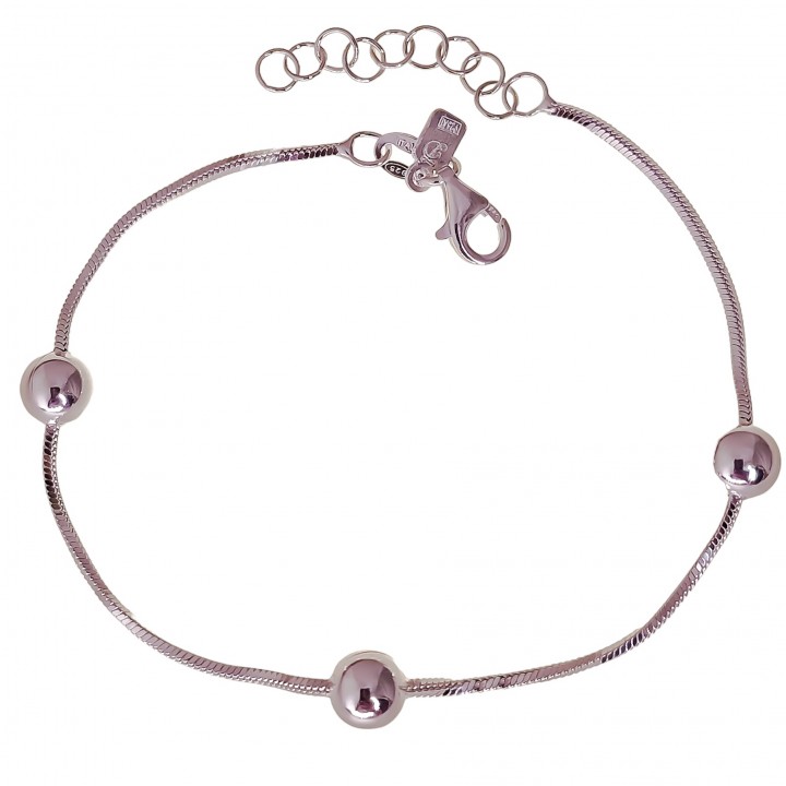 Pulsera cola de topo bolas