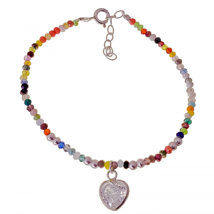 Pulsera piedra color...