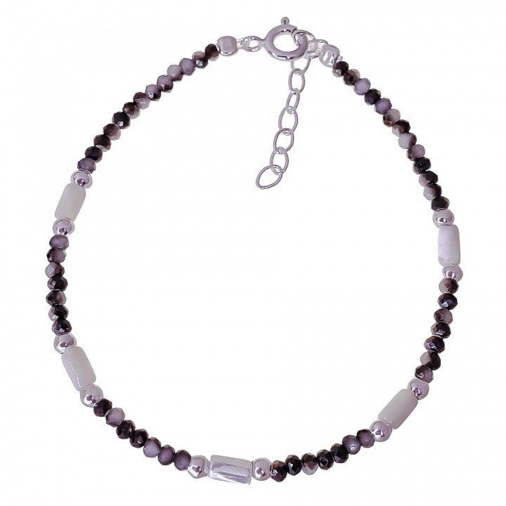 Pulsera piedra color toneles