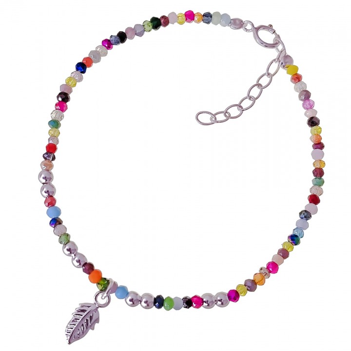 Pulsera piedra color pluma