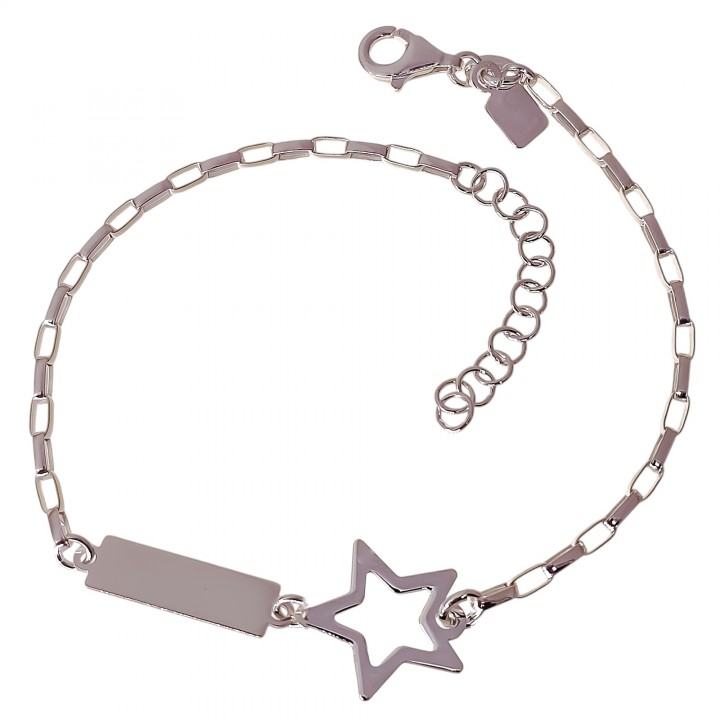 Pulsera chapa estrella