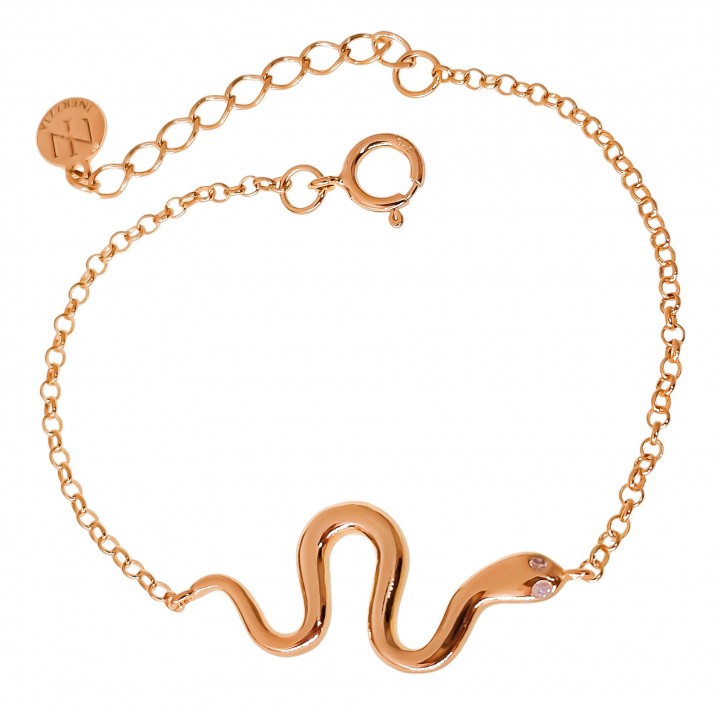 Pulsera chapada serpiente