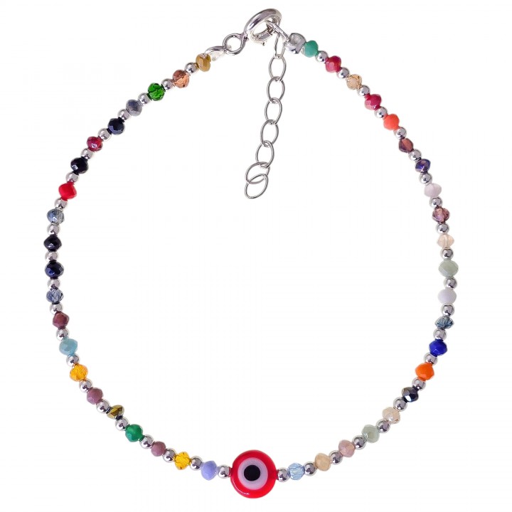 Pulsera piedra color ojo turco