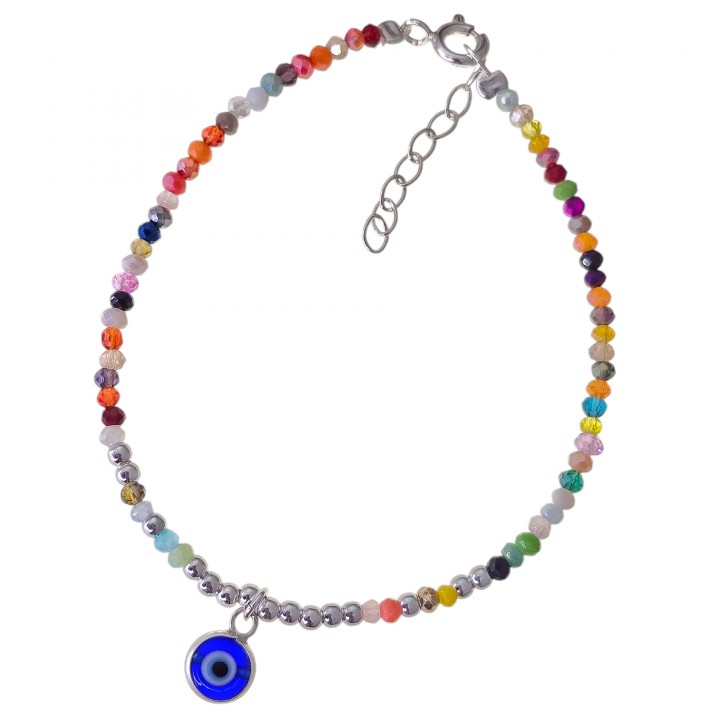 Pulsera piedra color ojo turco