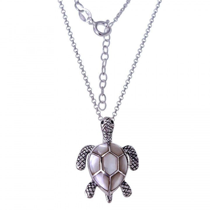 Gargantilla tortuga nácar