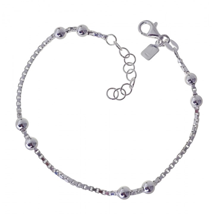 Pulsera cadena veneciana bolas
