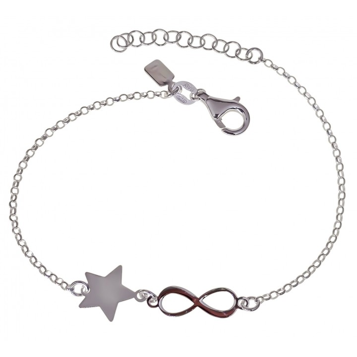 Pulsera infinito estrella