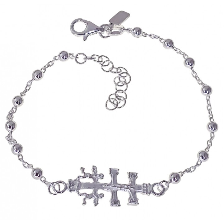 Pulsera combinada Cruz de...
