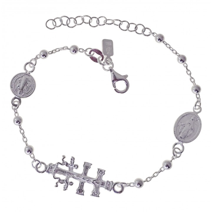 Pulsera combinada Cruz de...
