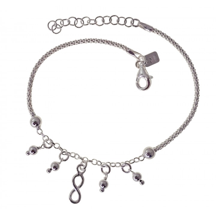 Pulsera infinito bolas