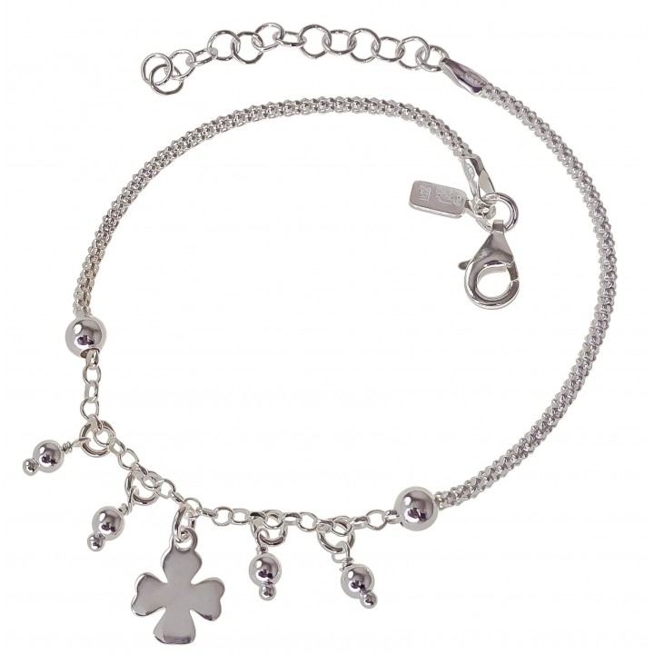 Pulsera trébol cadena...