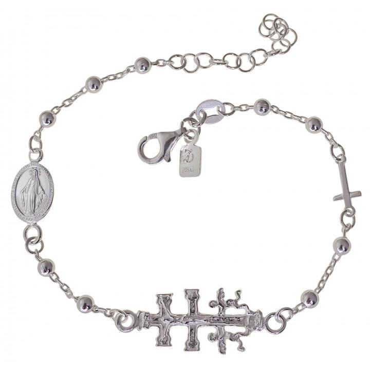 Pulsera combinada Cruz de...