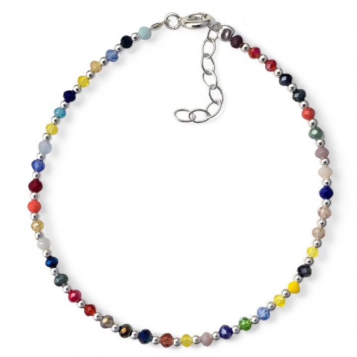 Pulsera piedra color bolas