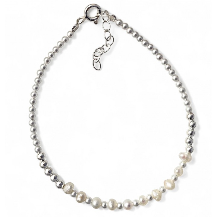 Pulsera bolas perlas