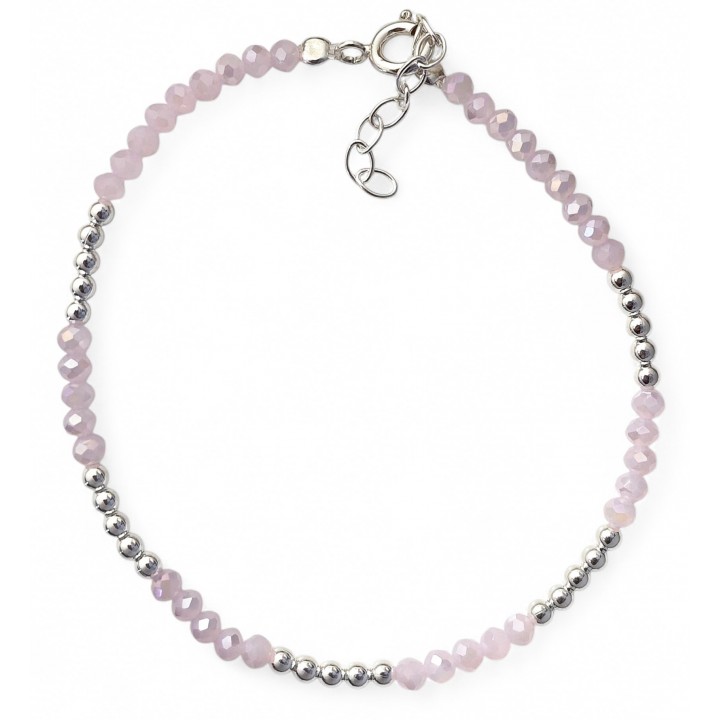 Pulsera piedra color bolas
