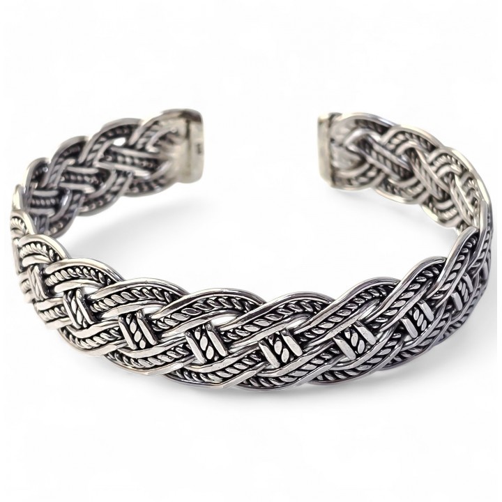 Brazalete trenzado oxidado