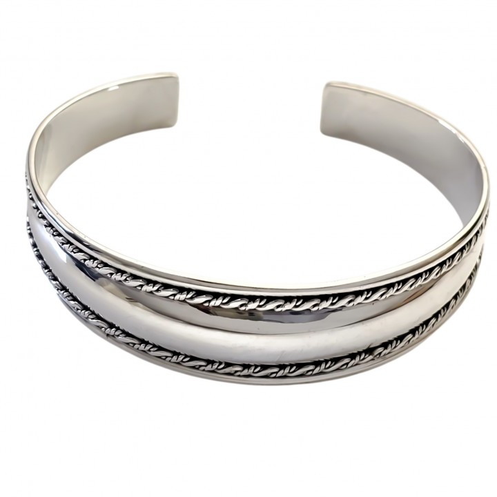 Brazalete liso dibujo oxidado
