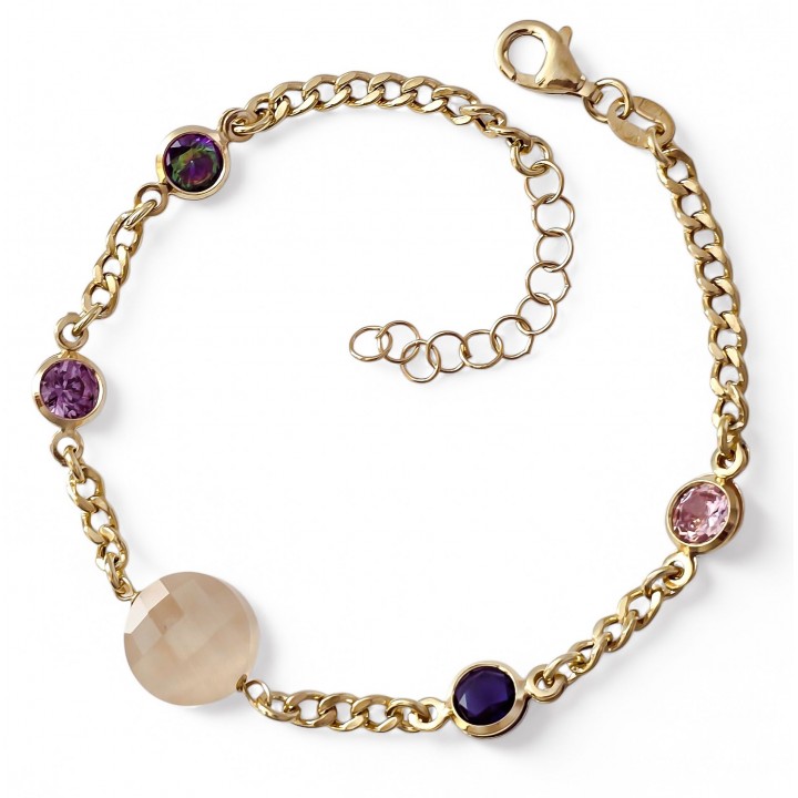 Pulsera chapada piedra...
